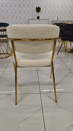 Стул на металлокаркасе Kamelia green / gold из шоурума 8